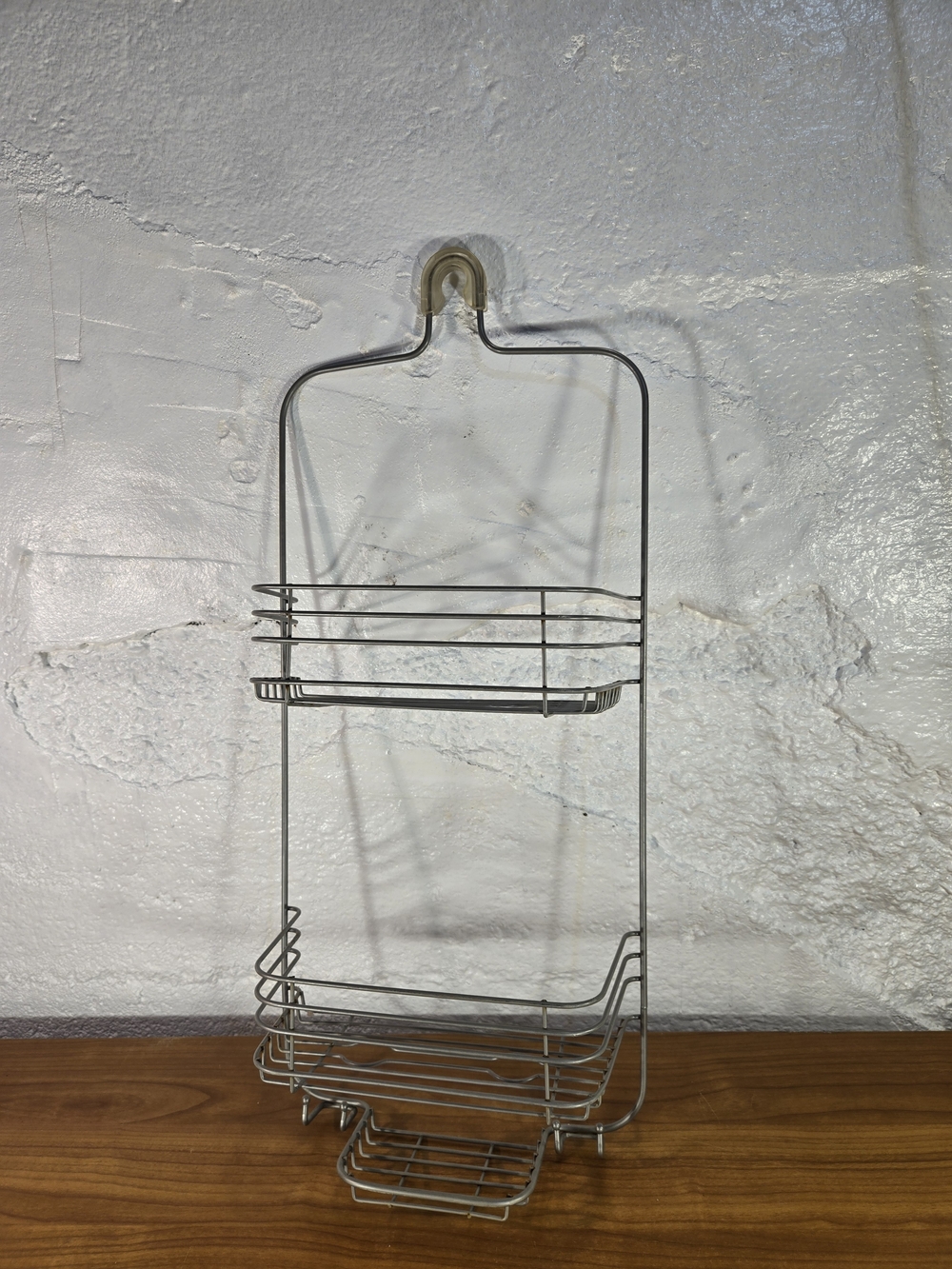 Chrome Wire Over the Showerhead Hanging Shower Caddy Organizer 2-Tier Soap...